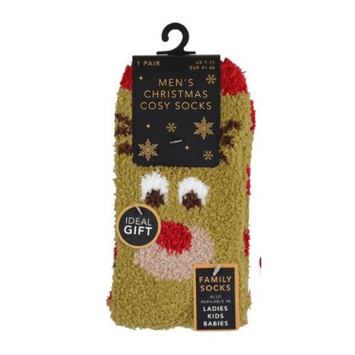 Weihnachts-Kuschelsocken Rentier